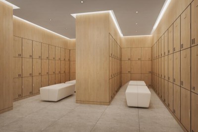 现代健身房更衣室3D模型下载